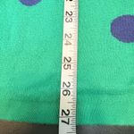 Quacker Factory  Women L Sweater Green Blue Polka-Dot Cardigan With Attached Top Photo 7