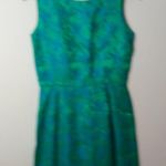 Sears 12 Blue Green Sleeveless Crop Top Dress Set Photo 1
