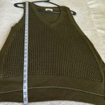 Anthropologie Olive Mesh Knit Top Photo 9