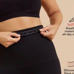 Shapermimt Women's Black High Waisted Shaping Shapeware Leggings Large Photo 2