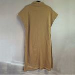 Alembika Urban Lava Tunic Dress in Tan Open Side Slits Mock Funnel Neck Sz S EUC Photo 10