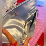 Nina  silver stunning diamonds paved evening handbag detachable strap clutch NWT Photo 1