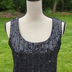 NY & CO Sequin Front Sleeveless Top | NY&CO Sequin Shirt Black Size M Photo 1