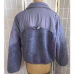 Free People Movement Purple Sherpa Hooded Adventure Awaits Fleece Jacket Large Photo 1