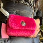 Kate Spade Authentic  FAUX FUR TURNLOCK Small CLUTCH/Crossbody Photo 6