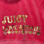 Juicy Couture Vintage  Velour Hoodie Small "Juicy Love Affair" Y2K Cracked Decals Photo 7