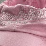 New Orleans Bourbon street 100% cotton pale pink baseball hat. Photo 1