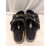 Birkenstock  Arizona Big Buckle Shearling Black Oil Sandal EU 38 Summer‎ Europe Photo 4