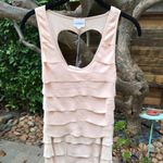 LISA MAREE Silk Mini Dress. Heart Cut Out. Nude/Blush. XS. NWOT Pink Photo 9