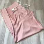 BHLDN  Freya Dress drape slit maxi womens Pink (size 6) formal wedding bridesmaid Photo 5