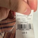 American Eagle NWT  Plaid Smocked Swing Top Size S Photo 4
