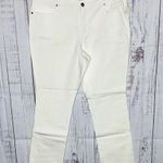Faded Glory  NWT Size 20W White Denim Cotton Blend Straight Leg Jeans Photo 0