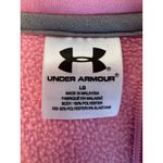 Under Armour ‎ Pink Fleece Pull On Full Zip Sweatshirt Jacket Large Photo 2