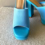 Elegant Blue Women's Platform Heels New Size 10 Photo 5