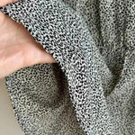 Sienna Sky  Dalmatian Print Black and White Button Down Peplum Blouse, Size Med Photo 4