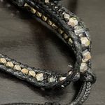 Katie Soleil Black Beads Triple Wrapped Beaded Cord Bracelet Photo 4