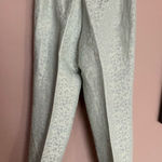 Sigrid Olsen Linen and Silk  Light Gray Patterned Pants Photo 0