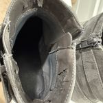 Croft & Barrow Womens Gray Suede Ankle Boots Photo 3