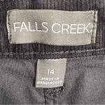 Falls Creek NWT Women’s  High Rise Flare Corduroy Pants Size 14 Black Photo 8
