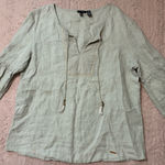 Ellen Tracy  Linen size L blouse Photo 0