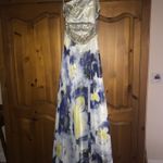 Camille La Vie Purple/yellow Watercolor Formal Dress Photo 3