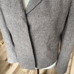 Ann Taylor  Women's Blazer Size 8 Brown Twill Long Sleeve Zippered Pockets Photo 5