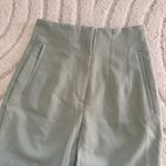 ZARA High Waist Sage Green Trousers Size Small - NWT Photo 1