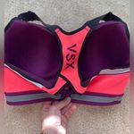 Victoria's Secret VSX Neon Pink and Deep Purple Sports Bra Photo 4