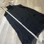 Meo Meli Dress silk flowy mini womens Black one size minimalist dark contempory Photo 5