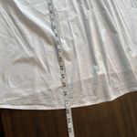 Eileen Fisher  Sz LG Button Up Shirt White Band Collar Business Career Minimalist Photo 4