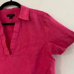 J.Crew 100% Linen Short Sleeve Tee S Pink Photo 5