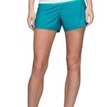 Lululemon Heathered Teal Run Times Short 4” size 6 Photo 0