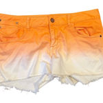 American Rag White Orange Ombré Shorts Juniors Size 11 Summer Beach Casual Photo 0