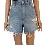 Madewell  31 relaxed-mid length denim short fray raw hem SH2 2535 Photo 0