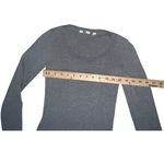Unique spectrum Uniqlo women’s extra small gray long sleeve ribbed sweater mini dress Photo 6
