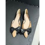 Kate Spade  New York Nude Black Bow Pointed Toe Flats‎ Womens Size 9.5 Leather Photo 1