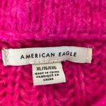 American Eagle ‎ Womens Sweater XL Extra Large Pink Knit Cropped Pullover Photo 1