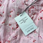 & Other Stories NWT & Other Stories Puff Sleeve Midi Dress with Slit in Pink Floral size 10 Photo 1