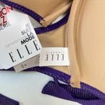 Elle NWT  Bikini Set Purple Gold Beaded Tassels Swimwear Size B85/XL Photo 8