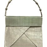 Rare Bo's Art Studio LA Silver Metallic Architectural Handbag — Wearable Art Bag Photo 0