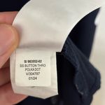 Old Navy NWT  Waist Defined Button Front Midi Dress in Navy Polka Dot - Size M Photo 6