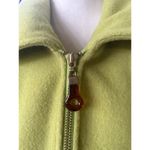 Vintage 90s Johnathan Michael Lime Green Wool Tortoiseshell Zip Jacket Size M Photo 1