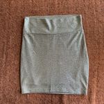 Decree  Textured Mini Skirt in Olive Green Photo 0