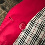 Max Mara  Women’s Red Hooded Jacket Coat Plaid Lining size Medium Outerwear Photo 1