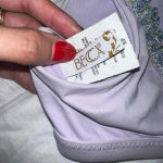 Becca  by Rebecca Virtue Womens Mardi Gras Classic Bikini Top Size Small Photo 4