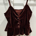 Renaissance lace up velvet crop tank. Regency, festival, milk Photo 0