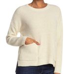 MELLODAY NEW Women's Size XS Ivory Patch Pocket Knit Wool Blend Sweater Photo 1