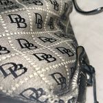 Dooney & Bourke Logo Print hobo zip-up purse Black & Gray Photo 5