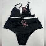 NWT Dolls Kill Unholy Majesty Masque Maxi Dress Set black sz M Size M Photo 4