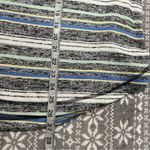 Talbots T By Striped Midi Skirt Curved Hem Elastic Waist Size Large Petite Photo 8